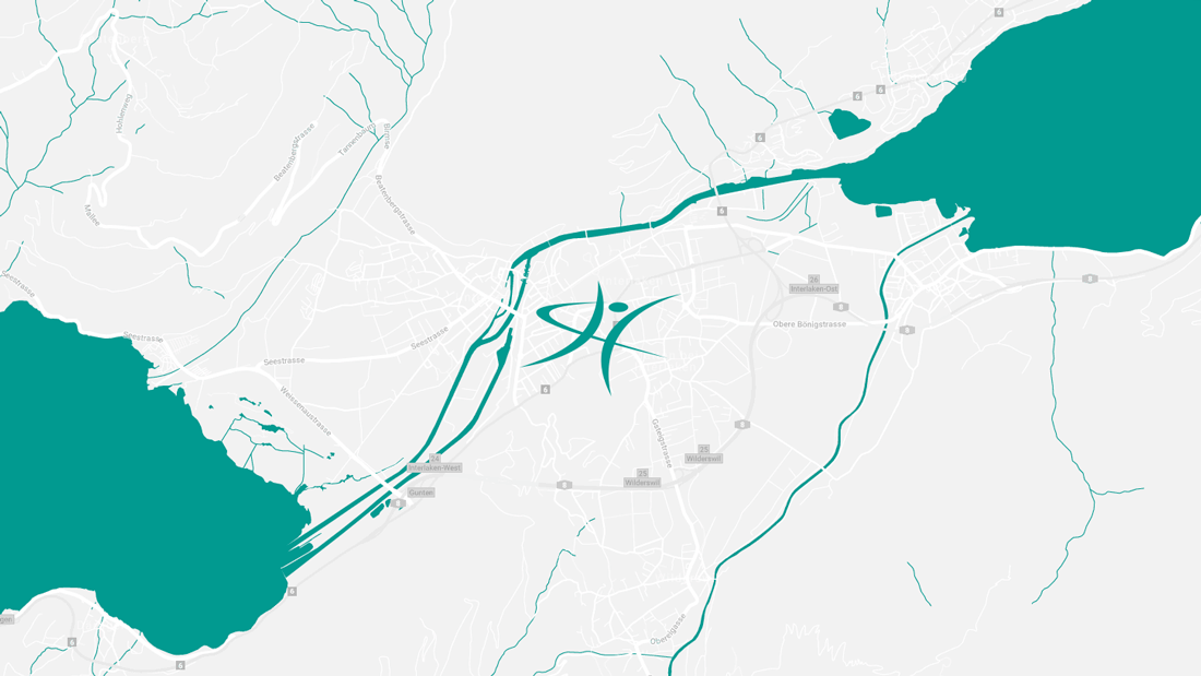 Claudia Carter Physiotherapie Osteopathie Interlaken Lage Map